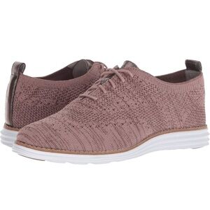 Cole Haan OriginalGrand Stitchlite Wing Oxford Metallic Twilight Mauve Knit